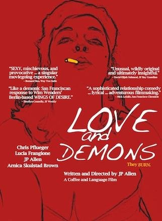 Poster for LOVE and DEMONS, a Coffee and Language film written and directed by JP Allen